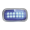 luz de advertencia 8 x 4", color azul, ip67, sae, ideal para ambulancias