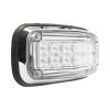 luz de advertencia 8 x 4", color claro, ip67, sae, ideal para ambulancias
