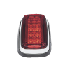 luz de advertencia 8 x 4", color rojo, ip67, sae, ideal para ambulancias