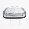 luz de advertencia 8 x 4", color rojo / claro, ip67, sae, ideal para ambulancias