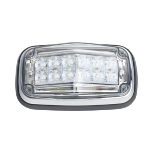 luz de advertencia 8 x 4", color rojo / claro, ip67, sae, ideal para ambulancias