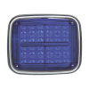 luz de advertencia de 8 x 6", color azul, sae, ip67, ideal para ambulancias