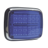 luz de advertencia de 8 x 6", color azul, sae, ip67, ideal para ambulancias