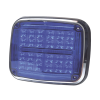 luz de advertencia de 8 x 6", color azul, sae, ip67, ideal para ambulancias
