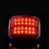luz de advertencia de 8 x 6", color rojo, sae, ip67, ideal para ambulancias