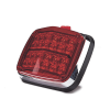 luz de advertencia de 8 x 6", color rojo, sae, ip67, ideal para ambulancias