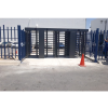 torniquete doble / cuerpo completo / interior/exterior / 100% acero con pintura gris / eje central con pintura gris / acabado de lujo / alto tráfico