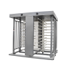 torniquete doble / cuerpo completo / interior/exterior / 100% acero con pintura gris / eje central de acero inoxidable / acabado de lujo / alto tráfico