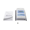 controlador solar mppt 20a 12/24v, máximo voltaje de circuito abierto voc 100vcc, configurable para baterías de litio
