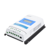 controlador solar mppt 30a 12/24v, máximo voltaje de circuito abierto voc 100vcc, configurable para baterías de litio