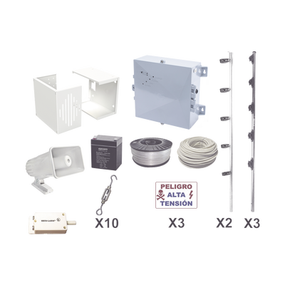 kit esencial para 25mts perimetrales de cerco elÉctrico para protecciÓn de robos en casas, negocios, bodegas,etc. kit esencial para 25mts perimetrales de cerco elÉctrico para protecciÓn de robos en casas, negocios, bodegas,etc.