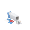 jack z max utp categoría 6, montaje híbrido en placa de pared (plano y angulado), color azul
