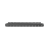 patch panel zmax with jack utp cat6a 24 port 1u black
