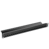 patch panel zmax with jack utp cat6a 24 port 1u black