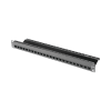 patch panel zmax with jack utp cat6a 24 port 1u black