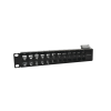 patch panel utp z max categoría 6a, de 48 puertos, angulado, 1ur