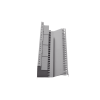 patch panel z max de 24 puertos, blindado, precargado con jacks categoria 6a, plano, 1ur