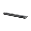 patch panel z max de 48 puertos, blindado, precargado con jacks categoría 6a, plano, 1ur