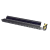 patch panel utp z max de 24 puertos, precargado con jacks categoría 6, plano, 1ur