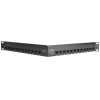 patch panel utp z max de 24 puertos, precargado con jacks categoría 6, angulado, 1ur