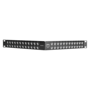 patch panel utp z max precargado con jacks categoría 6, de 48 puertos, angulado, 1ur