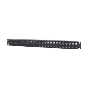 patch panel utp z max de 48 puertos, precargado con jacks categoría 6, plano, 1ur