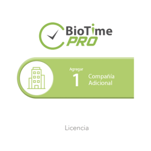 software de gestión centralizada de asistencia biotimepro licencia para agregar 1 compañía adicional