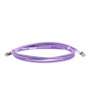 patch cord z max cat6a s/ftp, cm/ls0h, 7ft, color violeta, versión bulk