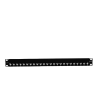 patch panel z max, de 24 puertos, modular (vacío), plano, 1ur