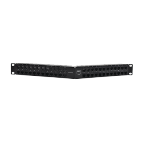 patch panel z max, de 48 puertos, modular (vacío), angulado, 1ur