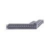 patch panel z max de 48 puertos, blindado, modular (vacío), angulado, 1ur