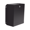 caja de zona (punto de consolidación), de 24 puertos, ideal para soportar cableado en una gran variedad de áreas de trabajo, compatible con conectores max, z max, o tera, color negro