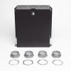 caja de zona (punto de consolidación), de 24 puertos, ideal para soportar cableado en una gran variedad de áreas de trabajo, compatible con conectores max, z max, o tera, color negro