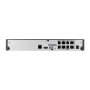 nvr 8 megapíxel / 8 canales / h.265 / p2p wisenet / 8 puertos poe / incluye 4tb para grabacion / ndaa