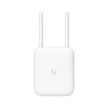 access point unifi wifi u7 outdoor wifi 7 802.11be doble banda, mu mimo 2x2 en cada banda, puerto de 2.5 gbe, antena sectorial integrada de 90° en 2.4 ghz y 45° en 5 ghz, conectores para antenas omnidireccionales (incluidas), no incluye inyector p