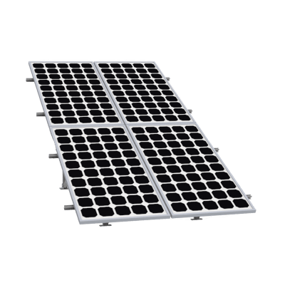 montaje para panel solar 2x2, riel 5 de 2700mm para módulos con espesor de 30 35mm, vel. de viento máx. 136km/h montaje para panel solar 2x2, riel 5 de 2700mm para módulos con espesor de 30 35mm, vel. de viento máx. 136km/h