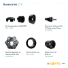 para persiana, motor tubular mecánico, integrable con shelly25 o minicentralis señal rts, persiana de 2.3 ancho y alto 4 mts.