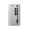 switch industrial administrable gigabit con 2 puertos poe bt + 6 puertos poe af/at o 24 v pasivo + 2 sfp gigabit, 240 w