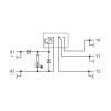 módulo con relé wago 857 304 / tensión nominal 24 vcc / 1 inversor / corriente permanente límite 6 a / indicador de estado led amarillo / ancho de montaje 6 mm / material poliamida (pa 66) / ip20 / aislamiento reforzado
