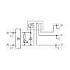 módulo con relé wago 857 359 / 24v ... 230v ac/dc / corriente permanente límite 6 a / un inversor / indicador de estado amarillo / montaje en carril din 35 / aislamiento reforzado