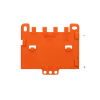 placa de retención para soporte de montaje / series 221 o 222 / ajuste din 35 / datos mecánicos y materiales incluidos