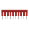 puente de 10 polos aislado / 800 v / 25 a / rojo / compliant rohs