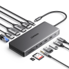docking station usb c 12 en 1 / 2 hdmi 4k@60hz + displayport 4k@60hz / 6 puertos usb (3.2 y 3.0) / gigabit ethernet / lector sd/tf / audio 3.5mm / pd 100w / compatibilidad multiplataforma