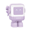 cargador mini ganrobot 30w serie uno | 1 usb c de carga rápida | tecnología gan ii | multiprotocolo pd/qc/scp/fca | carga inteligente | pantalla led | zapato magnético extraíble | thermal guard | color lila.