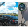 estación de carga para vehículos eléctricos / 48a 11.5kw / voltaje 220 250v 1 fase y 380 480v 3 fases / pantalla lcd 4.3 pulgadas / cable tpu 5 metros / protecciones múltiples / conectividad plug and play app rfid / carcasa alu