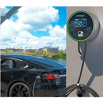 estación de carga para vehículos eléctricos / 48a 11.5kw / voltaje 220 250v 1 fase y 380 480v 3 fases / pantalla lcd 4.3 pulgadas / cable tpu 5 metros / protecciones múltiples / conectividad plug and play app rfid / carcasa alu estación de carga para vehículos eléctricos / 48a 11.5kw / voltaje 220 250v 1 fase y 380 480v 3 fases / pantalla lcd 4.3 pulgadas / cable tpu 5 metros / protecciones múltiples / conectividad plug and play app rfid / carcasa alu