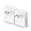 kit adaptador powerline ethernet, tecnologia homeplug av, 500mbps, plug and play, hasta 300 m dentro de casa, 1 puerto 10/100 mbps y tamaño ultra compacto