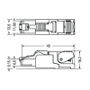 conector ethernet; rj 45; cat. 6a; axial; cÓdigo t568a; awg 22
