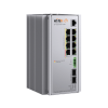 switch industrial administrable gigabit con 2 puertos poe bt + 6 puertos poe af/at o 24 v pasivo + 2 sfp gigabit, 240 w