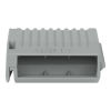 gelbox conexión en línea para cables / con gel / compatible serie 221 / hasta 4 mm² / sin bornas / tamaño 2 / color gris / protección ipx8 / material polipropileno